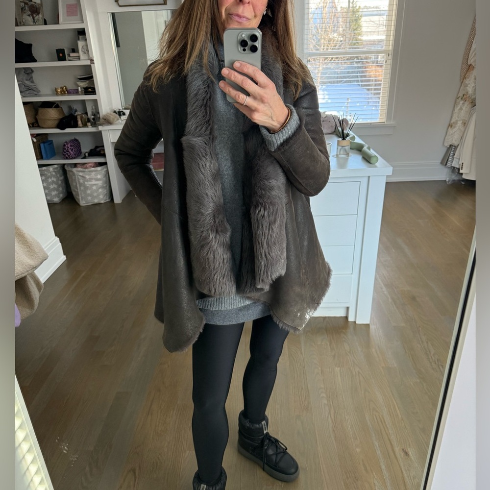 Allsaints shearling jacket